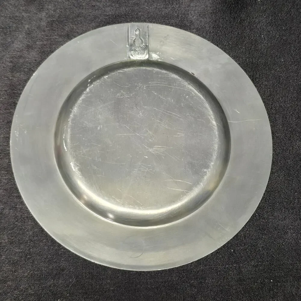 Vintage Engraved Roelan De Bilt Holland St Stephen's Cathedral Pewter Plate